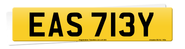 Registration number EAS 713Y